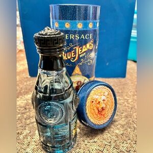 Versace Blue Jeans Men’s- Blue  w Decorative Tin